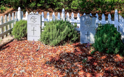 British Cemetery, lives lost in a German torpedo attack on a British tanker in 1942 in Cape Hatteras NS