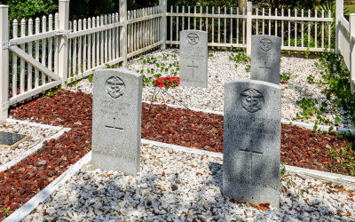 Graves of British crew members who died in a 1942 German torpedo attack off of the Outer Banks