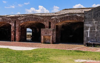 Casement and Sally Port from inside the fort in Fort Sumter National Monument