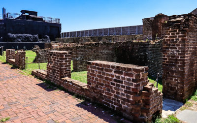 Officers Quarters ruins in Fort Sumter National Monument
