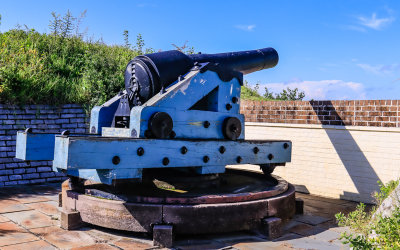 Mounted Smoothbore gun at Fort Moultrie in Fort Sumter National Monument