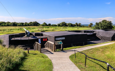 World War II era Battery Bingham at Fort Moultrie in Fort Sumter National Monument