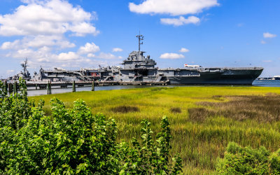USS Yorktown as viewed from Patriots Point near Charleston South Carolina