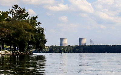 Sequoyah Nuclear Plant as seen over Chickamauga Lake