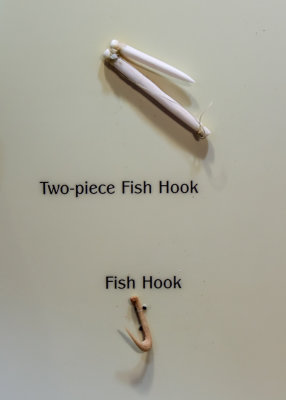 Fish hooks excavated from the cave in Russell Cave National Monument