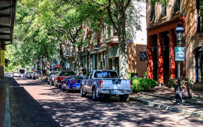 View along Market House Square in Paducah Kentucky