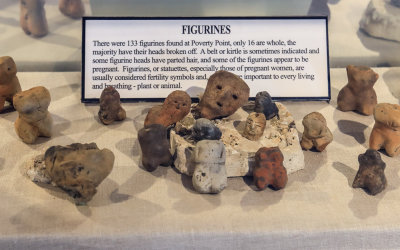 Figurines found in Poverty Point NM