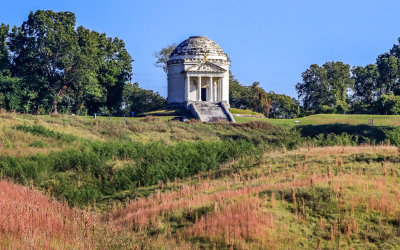 Illinois Monument as seen from across the battlefield in Vicksburg NMP