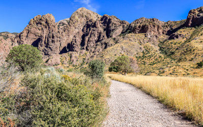 View along the Dripping Springs Trail in Organ Mountains-Desert Peaks NM