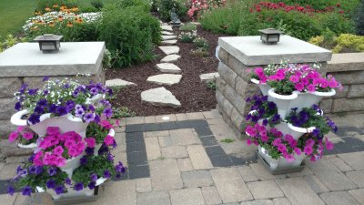 Pathway off patio - June 2016