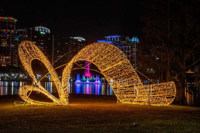 Lake Eola Orlando 2021 Christmas