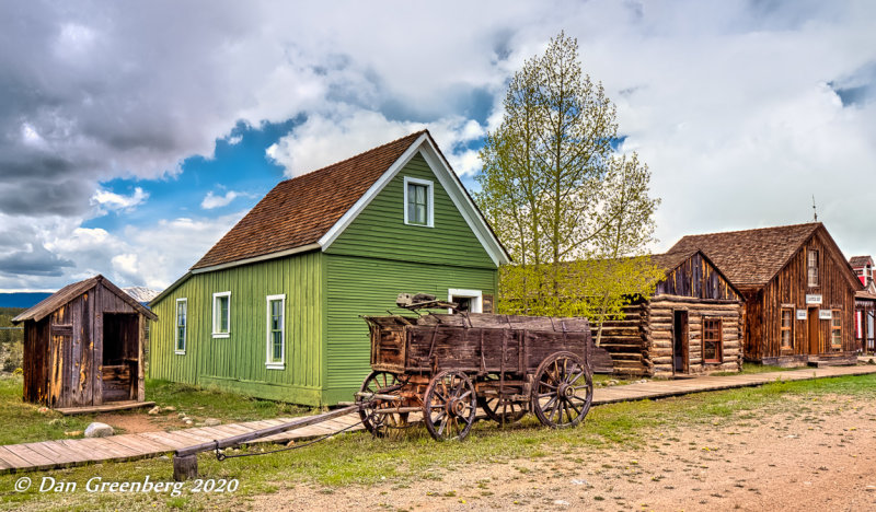 Street Scene with Old Wagon