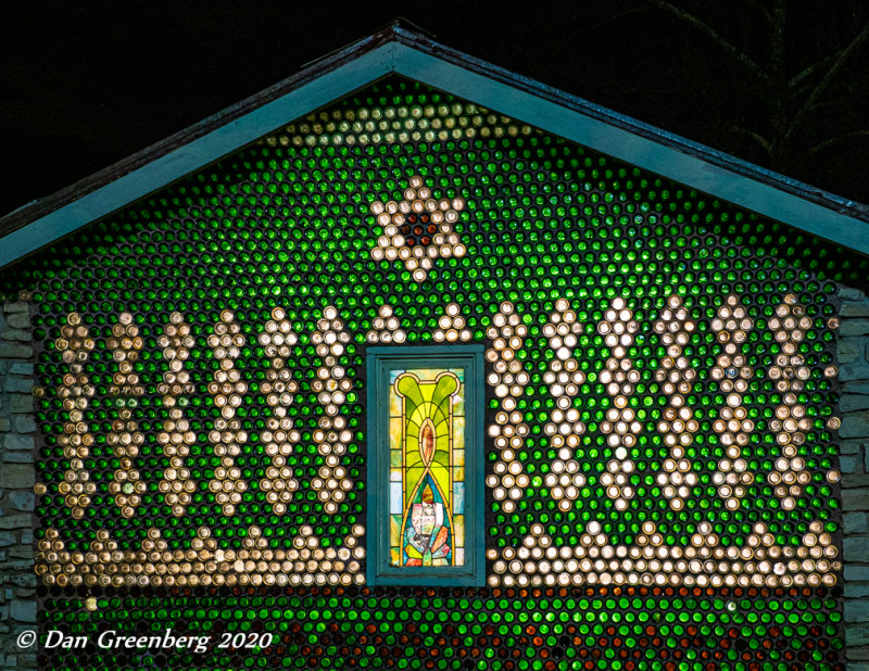 The Bottle House at Night