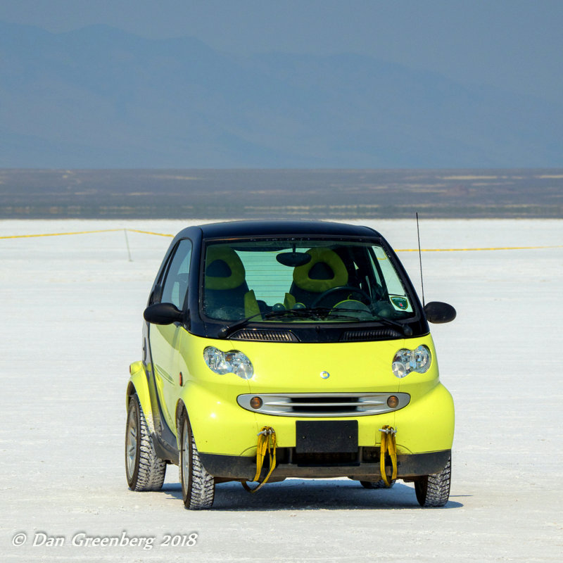 Electric Yellow Smart Car