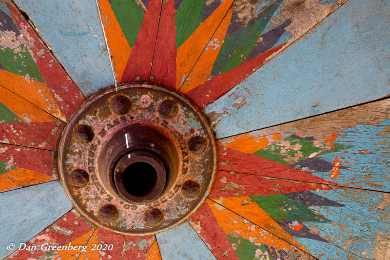 Old Oxcart Wheel Details #2