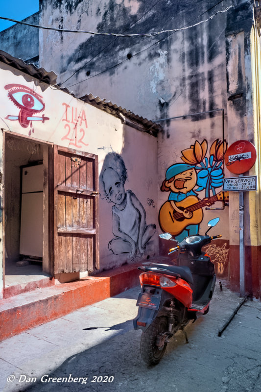Murals and a Modern Motorbike 