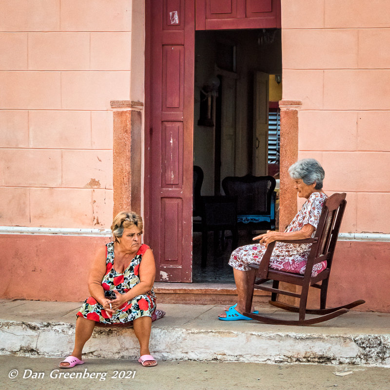 Socializing on the Sidewalk