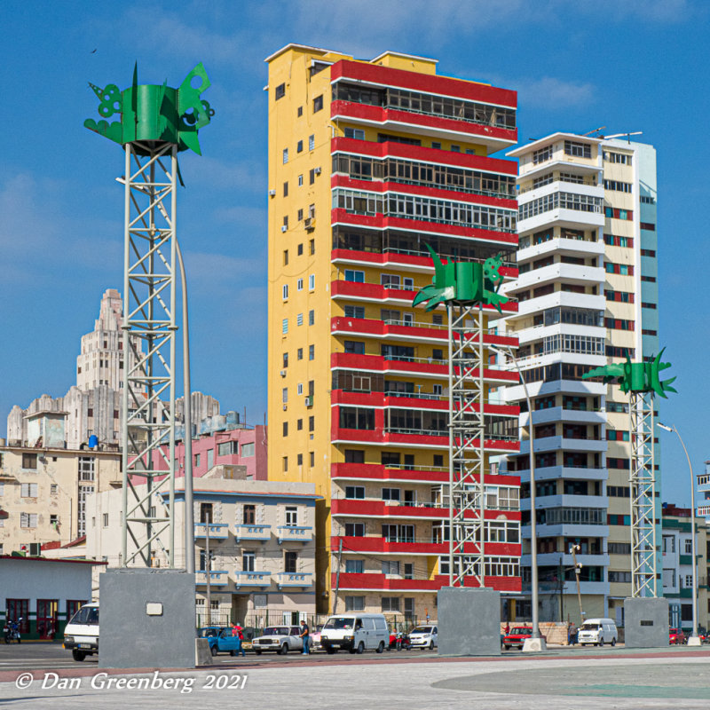 Multicolored High Rise Apartments