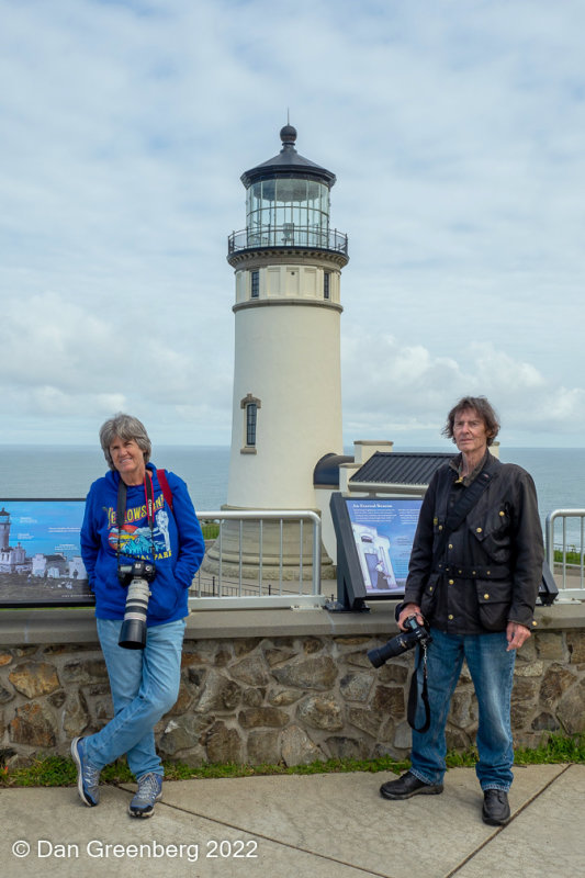 Marcia and David at the North Head Lighthouse