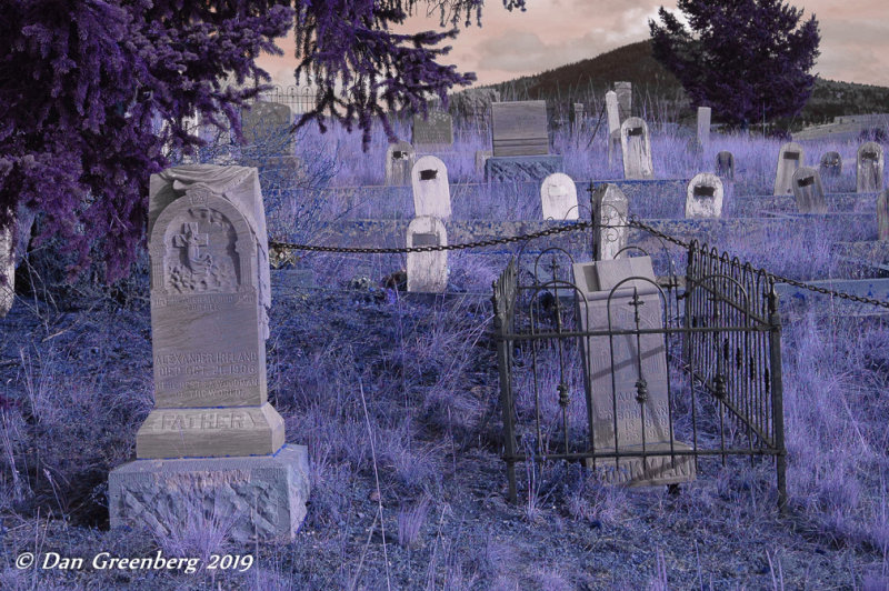 A spooky grave yard