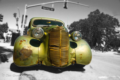 Lime Green and Rust