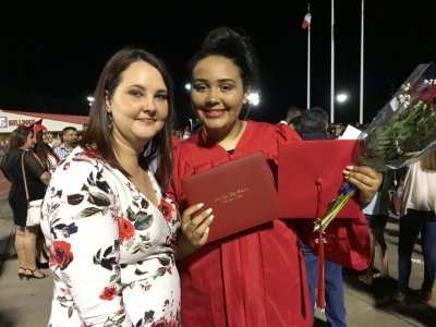 Amanda and Keira graduation 2019