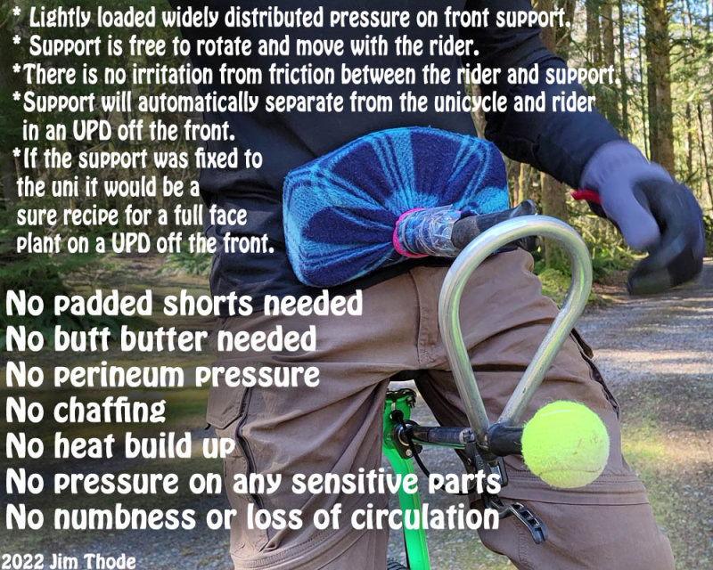 Bike Saddle with Front Support Details