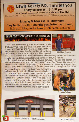 Lewis County FD 1 Grand Opening