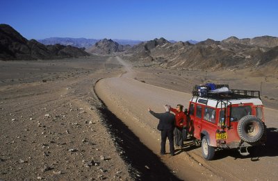 Our 110 Landrover in the Namib Desert, Namibia May/June 2005