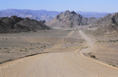 Driving through majestic Namibia 