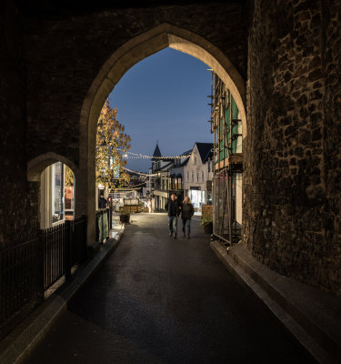 Just before Christmas Chepstow town Centre, December 2021