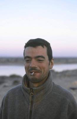 Piers Gladstone before a long day in the Sudan. 2001.jpg