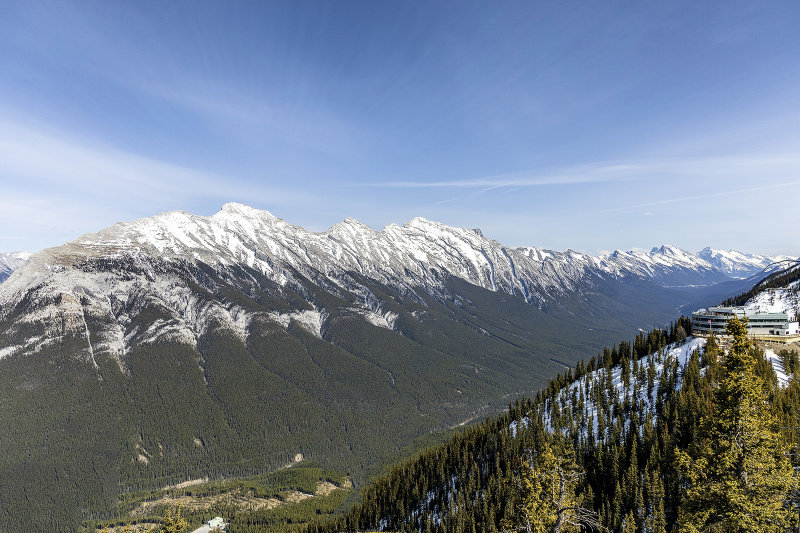 Mount Rundle and Sulphur Mountain Upper Gondola Station