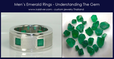 Emerald Ring For Men Custom Made By Kaisilver 