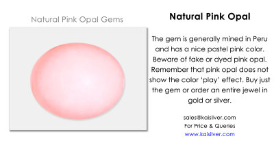 Pink Opal Gemstone And Jewelry With Opal Gems