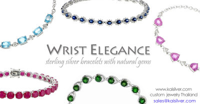 Silver Bracelets, Kaisilver Custom Bracelets Economical Pricing