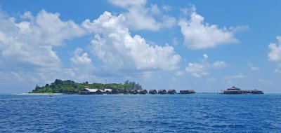 Lankayan Island, seen from the Sulu Sea