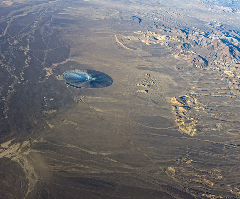 2 Jan 2019 - The Ivanpah solar power generator as seen from up high