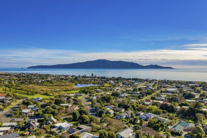 Kapiti Island from Waikanae Beach