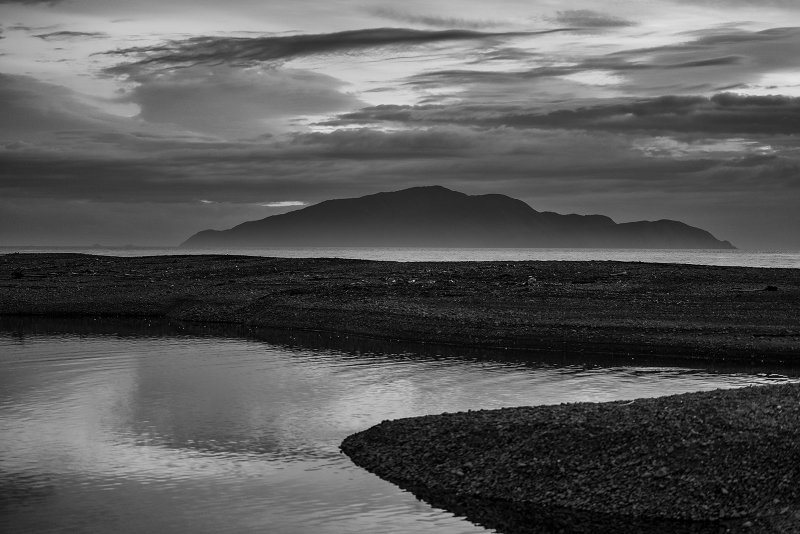 sunset at otaki beach