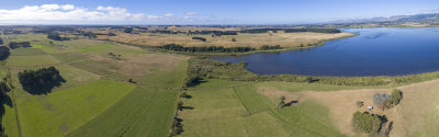 partial panorama of Lake Horowhenua