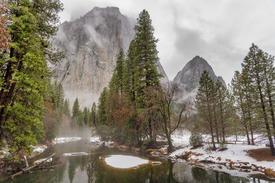 Yosemite, the Merced and Cathedral Rocks