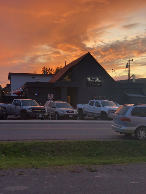 Our local eatery. Genius waitress from Rimbey!