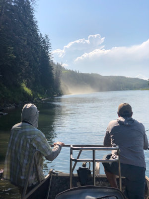 Dust Devil Hits Loose Dirt Along the Bank?