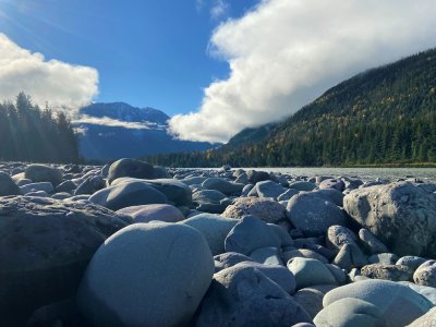 Rubble Along The Mighty Skeena (great places for steelhead to hang out)