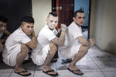 Hands Of GOD medical team serving at San Miguel prison members of the Barrio18st gang.