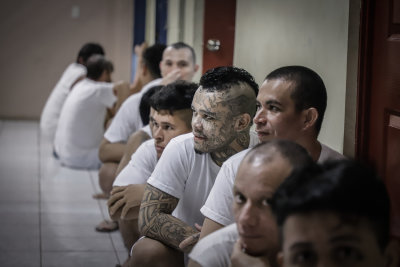 Hands Of GOD medical team serving at San Miguel prison members of the Barrio18st gang.