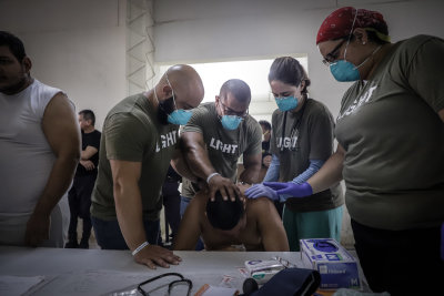 Hands Of GOD medical team serving at San Miguel prison