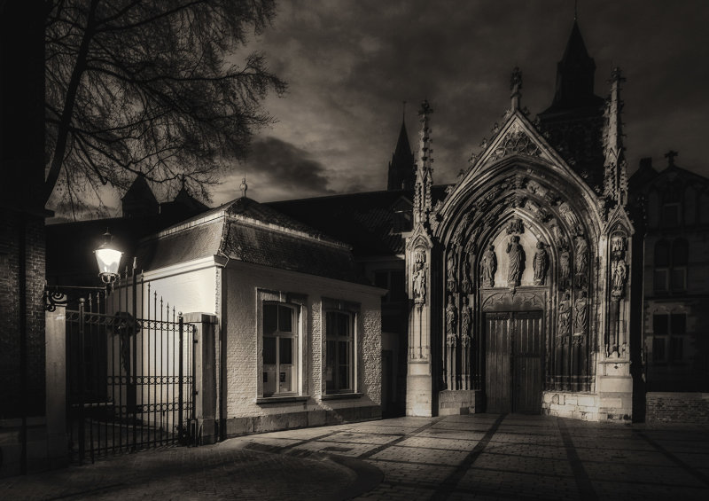 Entrance of an old church 