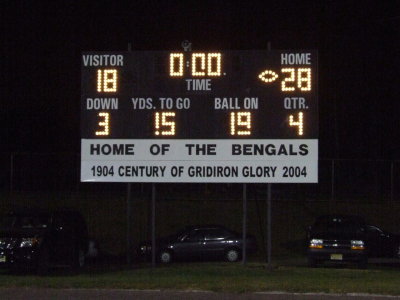 Game #1 vs. Pat.Eastside @ Home-Friday-9-7-07-Win-Blfd.28; Pat.East.18